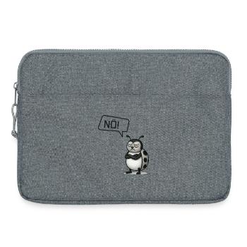 Nö! Marienkäfer – Der Glücksbringer sagt Nein - Laptoptasche 15" - Grau meliert - Vorne