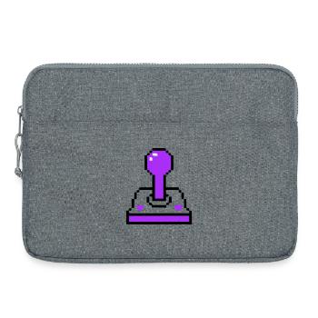 Arcade Joystick Retro Konsole - Laptoptasche 15" - Grau meliert - Vorne