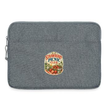 Strawberry Picknick Sommer Design für Frauen/ Uni - Laptoptasche 15" - Grau meliert - Vorne