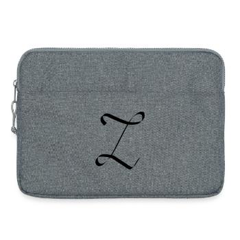 Lettre Z - Sacoche pour ordinateur portable 15 pouces - gris chiné - Devant