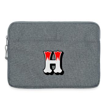 Buchstabe - H - Laptoptasche 15" - Grau meliert - Vorne