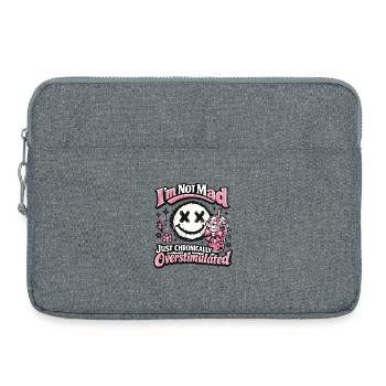 Pas complètement surstimulé de façon chronique - Sacoche pour ordinateur portable 15 pouces - gris chiné - Devant
