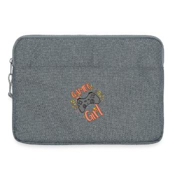GAMER GIRL GAMING MOTIF POUR LES FEMMES FILLES GAMERIN - Sacoche pour ordinateur portable 15 pouces - gris chiné - Devant