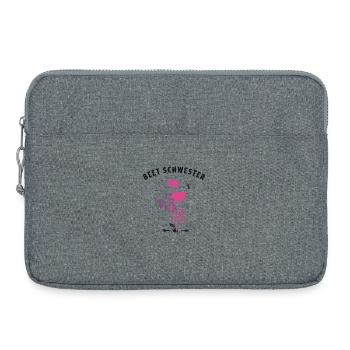 beet Schwester Humor Gärtnern Blumen pflanzen bio - Laptoptasche 15" - Grau meliert - Vorne