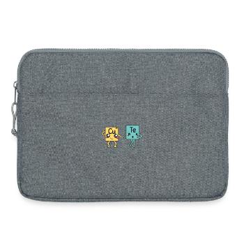 Wissenschaft - Laptoptasche 15" - Grau meliert - Vorne