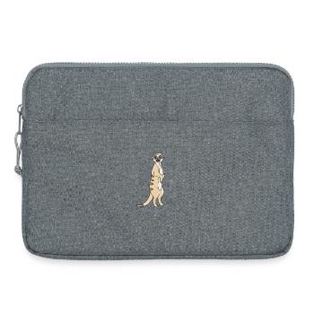 Animal suricate - Sacoche pour ordinateur portable 15 pouces - gris chiné - Devant