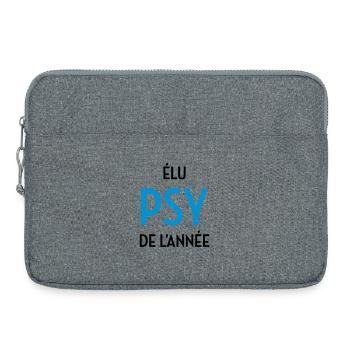 Psychologue / Psychiatre / Travail / Psychanalyste - Sacoche pour ordinateur portable 15 pouces - gris chiné - Devant