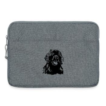 Newfoundland head - Laptop bag 15" - heather grey - Front