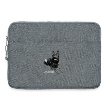 Sport de chien de berger allemand - Sacoche pour ordinateur portable 15 pouces - gris chiné - Devant