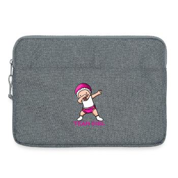 Fête de bébé - Sacoche pour ordinateur portable 15 pouces - gris chiné - Devant