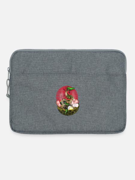 Drachen ramen - Laptoptasche 15" - Grau meliert