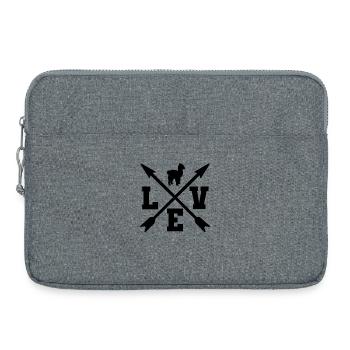 Alpaka - Laptoptasche 15" - Grau meliert - Vorne