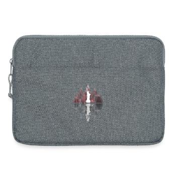 New York City - Manhattan and Miss Liberty - Laptop bag 15" - heather grey - Front