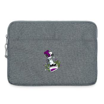 Asexual Potion Ace Pride - Laptop bag 15" - heather grey - Front
