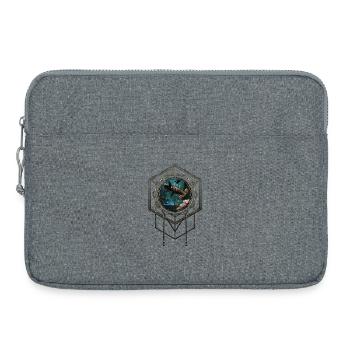 Toller Steampunk-Hammerhai - Laptoptasche 15" - Grau meliert - Vorne