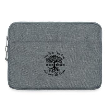 Réunion de famille Nos racines sont profondes - Sacoche pour ordinateur portable 15 pouces - gris chiné - Devant