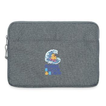 Canard en caoutchouc Équipage de canard en caoutchouc - Sacoche pour ordinateur portable 15 pouces - gris chiné - Devant