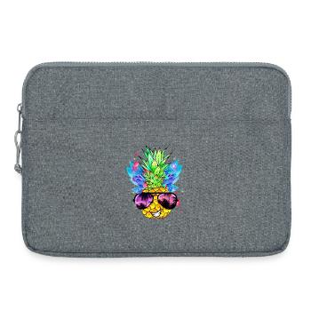 Ananas Kunst - Laptoptasche 15" - Grau meliert - Vorne
