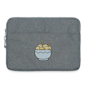 Ramen Nudeln Kawaii Japan Küche - Laptoptasche 15" - Grau meliert - Vorne