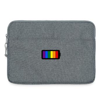 Chargement de la batterie Rainbow Colors - Gay Pride - Sacoche pour ordinateur portable 15 pouces - gris chiné - Devant