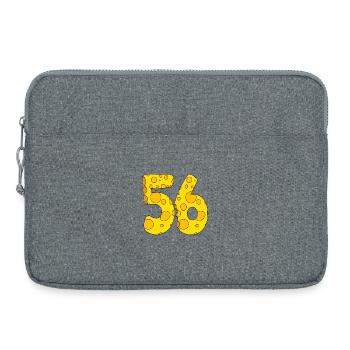 56 years old - 56th birthday gift - 1956 - Laptop bag 15" - heather grey - Front