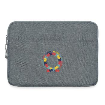 Advocate Love Support Accept Be Kind - Laptop bag 15" - heather grey - Front