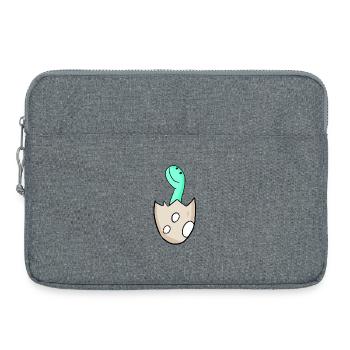Motif Dino d’œuf de dinosaure - Sacoche pour ordinateur portable 15 pouces - gris chiné - Devant