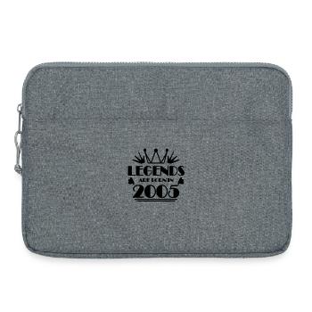2005 - Né en 2005 - Sacoche pour ordinateur portable 15 pouces - gris chiné - Devant