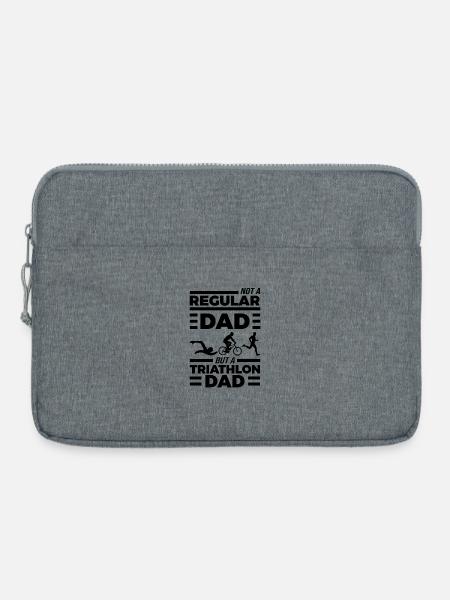 Triathlon Vater - Laptoptasche 15" - Grau meliert
