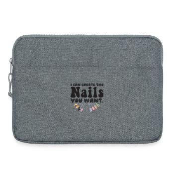 Ich Kreiere Die Nägel, Die Sie Wollen Maniküre - Laptoptasche 15" - Grau meliert - Vorne