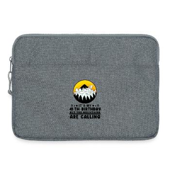 Hiking 41st birthday Hiker 41 years old - Laptop bag 15" - heather grey - Front