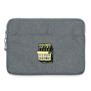 Sardinen - Laptoptasche 15" - Grau meliert - Vorne