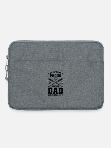 Baseball Vater - Laptoptasche 15" - Grau meliert