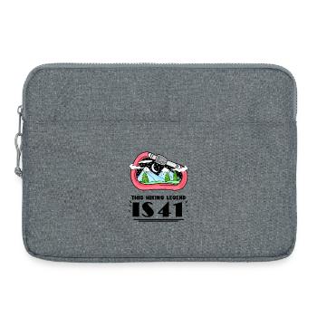 41. Geburtstag Berge 41 Jahre alt Berg Wandern - Laptoptasche 15" - Grau meliert - Vorne