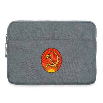 Marteau et faucille - Sacoche pour ordinateur portable 15 pouces - gris chiné - Devant