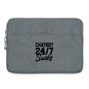 ChatBot 24/7 Sucks - Laptoptasche 15" - Grau meliert - Vorne