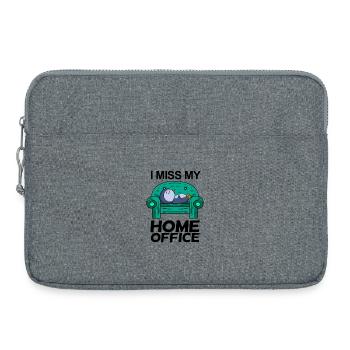 Bureau à domicile Miss Humour Drôle - Sacoche pour ordinateur portable 15 pouces - gris chiné - Devant