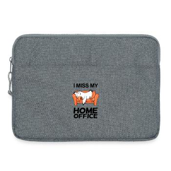 Home Office Vermissen Humor Lustig - Laptoptasche 15" - Grau meliert - Vorne