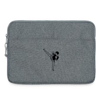 Kidboxer Dessin d’enfant - Sacoche pour ordinateur portable 15 pouces - gris chiné - Devant