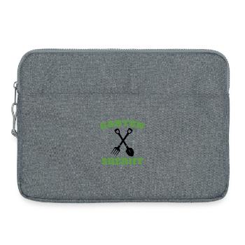 Gärtner Hobbygärtner Landschaftsbau Garten Sheriff - Laptoptasche 15" - Grau meliert - Vorne