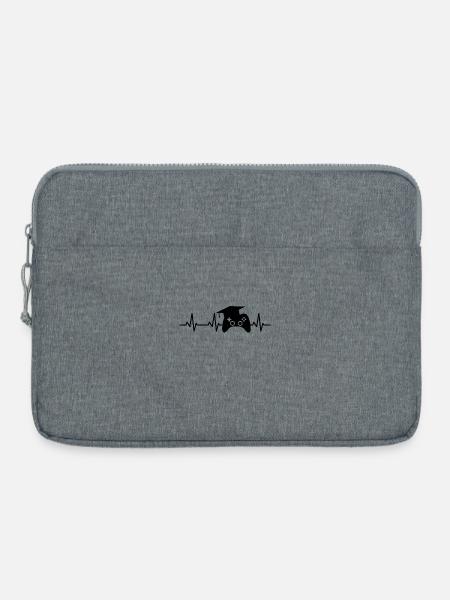 Spieleentwickler Herzschlag - Laptoptasche 15" - Grau meliert