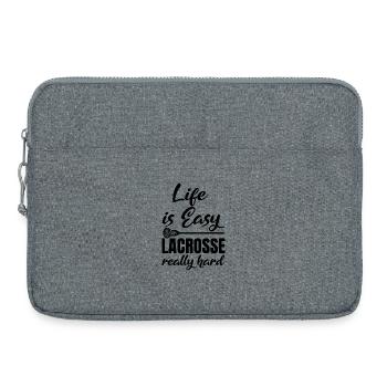 Slogan de motivation de la crosse - Sacoche pour ordinateur portable 15 pouces - gris chiné - Devant