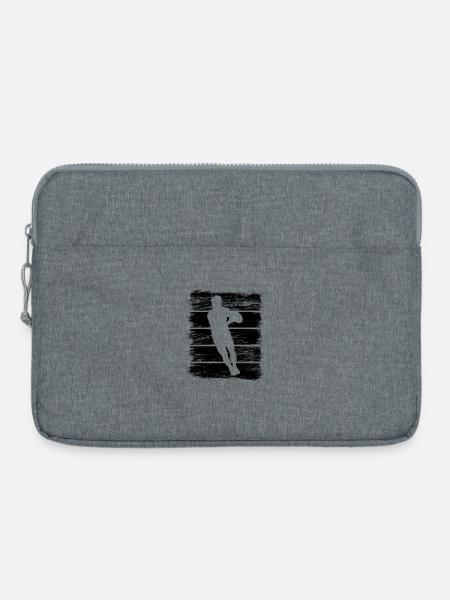 Rugbyspieler - Laptoptasche 15" - Grau meliert