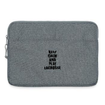 Keep Calm And Play Lacrosse - Laptoptasche 15" - Grau meliert - Vorne