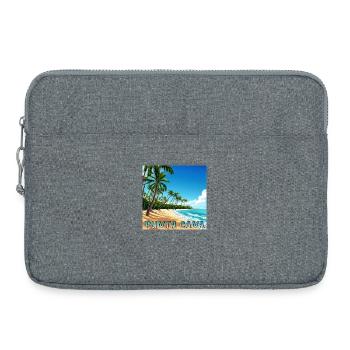 Vacances d’été Punta Cana: la magie des Caraïbes sur - Sacoche pour ordinateur portable 15 pouces - gris chiné - Devant