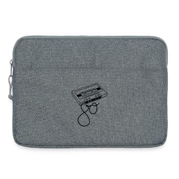 Années 80 - Sacoche pour ordinateur portable 15 pouces - gris chiné - Devant