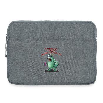Coffee, I need more Coffee !!! - Laptoptasche 15" - Grau meliert - Vorne