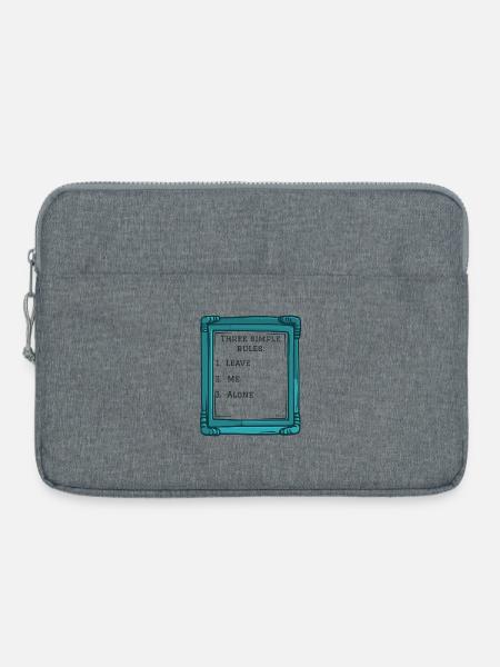 Three simple rules - Laptoptasche 15" - Grau meliert