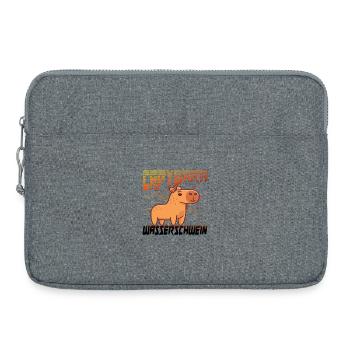 Capybara Wasserschwein - Laptoptasche 15" - Grau meliert - Vorne