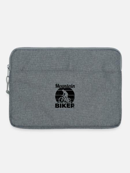 Mountainbiker - Laptoptasche 15" - Grau meliert